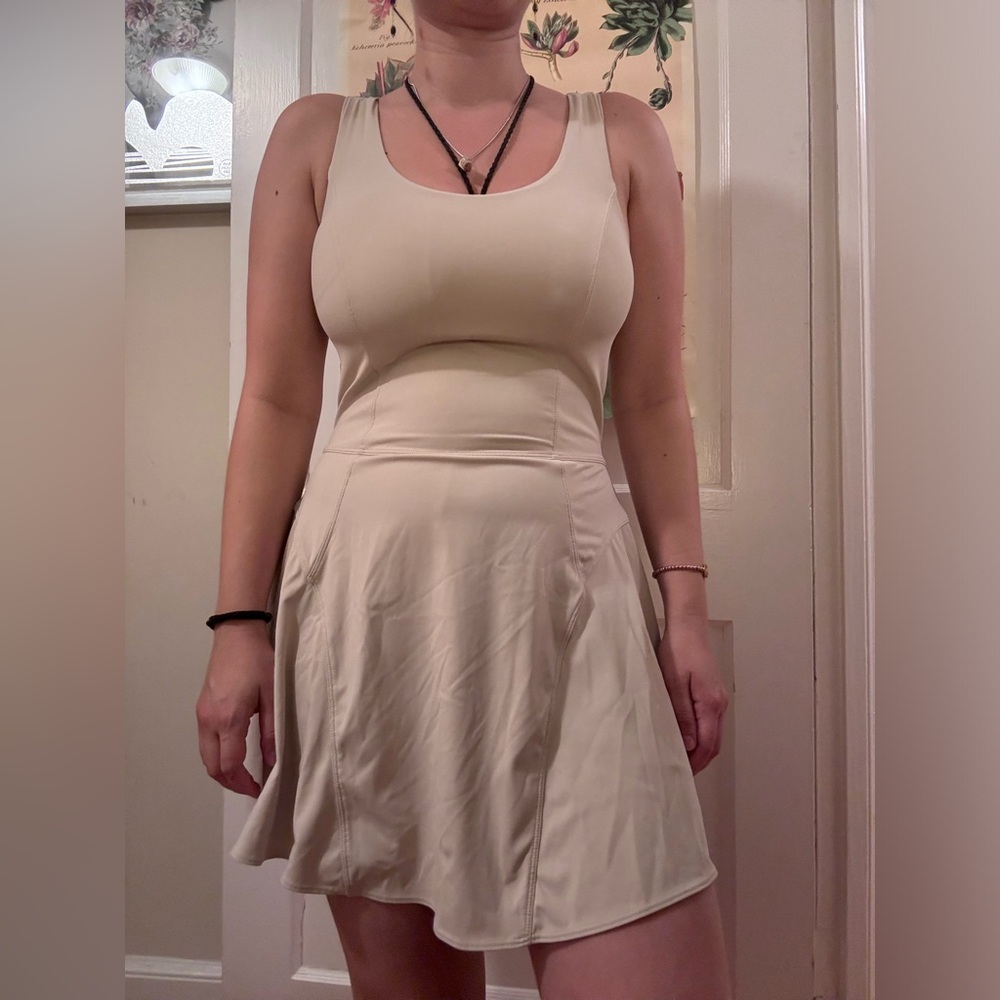 Cream Colored Athletic Dress